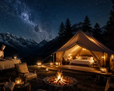 Luxury camp beneath the stars — a Haven Peaks luxury experience