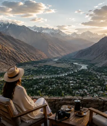 Hunza Valley orchards beneath Rakaposhi — Northern Pakistan, a Haven Peaks luxury journey